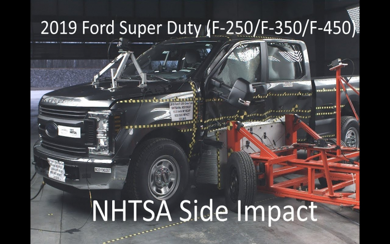 2019-2021 Ford F-250/f-350/f-450 Crew Cab Nhtsa Side Impact