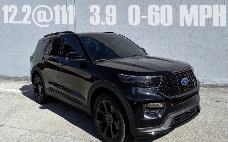 2020 Ford Explorer St Goes 12.2@111 In The 1/4 Mile And 3.9 0-60 Mph!!!