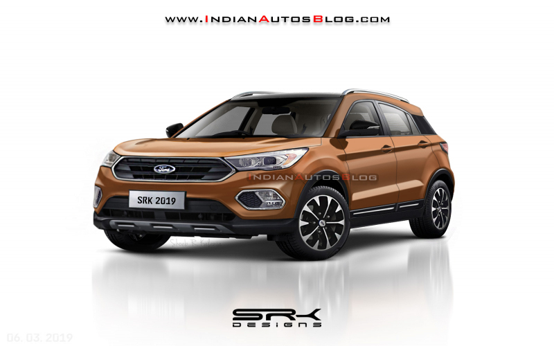 Made-For-India 2020 Ford Ecosport - Iab Rendering