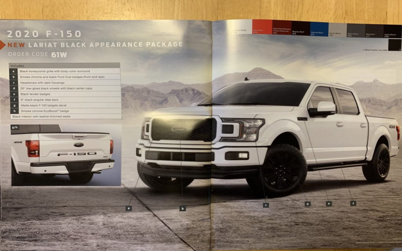 Nieuw Voor De 2020 Ford F-150, Black Appearance Package