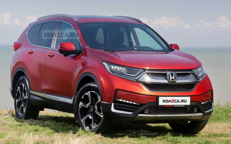 2020 Honda Cr-V Facelift Rendered Based On Spy Shots
